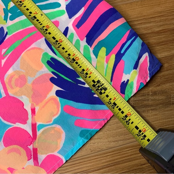 Women's Lilly Pulitzer Elsa Top Silk Blouse Size Small - Picture 5 of 7